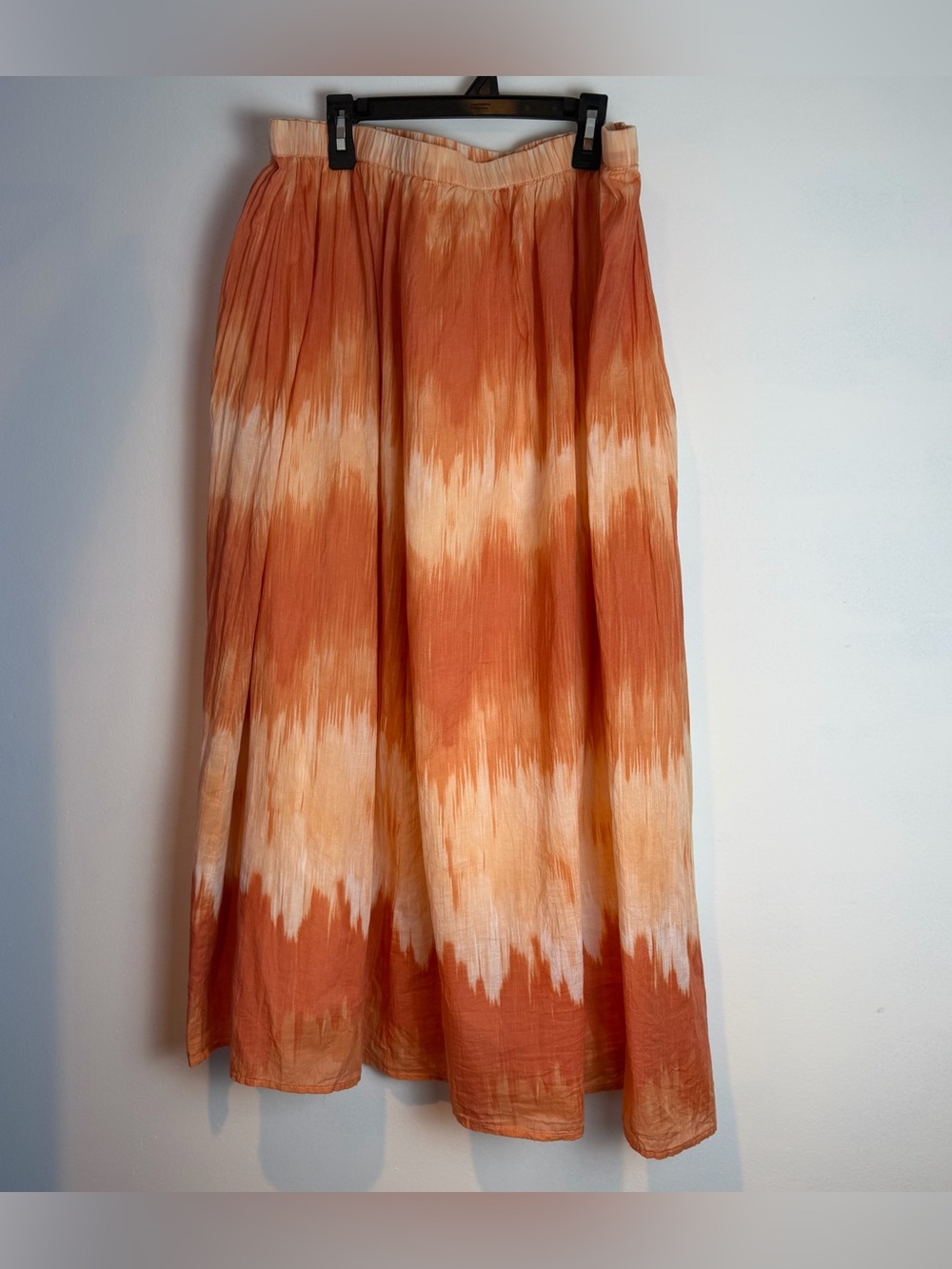 Women’s Orange Tie-Dye Maxi Skirt